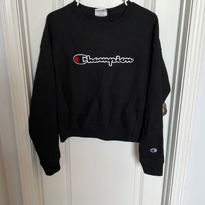 Champion, Sweatshirt, Size Medium, Black, Athletic, Athlesure